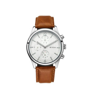 Titan 1805SL04 Workwear Watch with White Dial & Leather StrapTitan 1805SL04 Workwear Watch with White Dial & Leather Strap