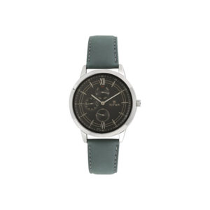 Titan NM1769SL01 Workwear Black Dial Leather Strap Watch (1)
