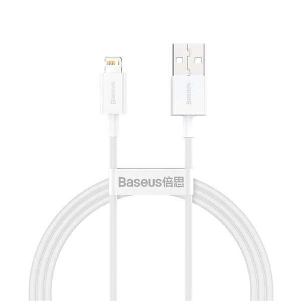 Baseus Superior Series 2.4A Lightning Data Cable 2M (CALYS-C02) - White