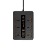 Porodo 5 USB 6 AC Output 1 USB-C PD Multi-Socket with Timer