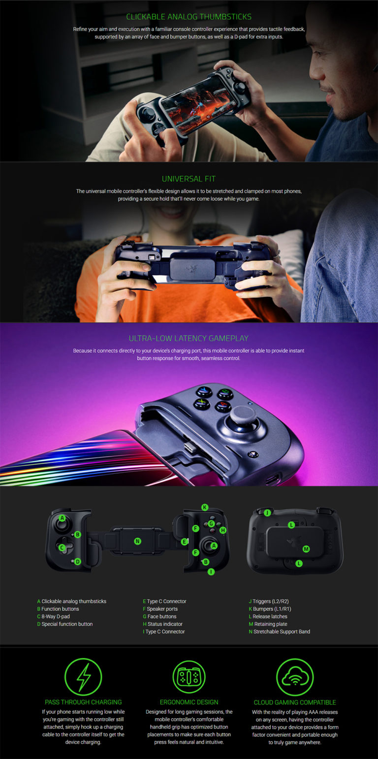 Razer Kishi Universal Gaming Controller for Android
