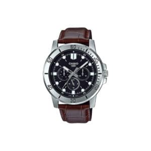 Casio MTP-VD300L-1E Multi-Dial Leather Wrist Watch