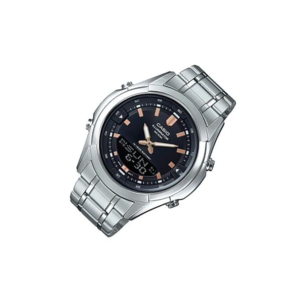 Casio WW0536 Analog Digital Stainless Steel Chain Watch (AMW-840D-1AV) (2)