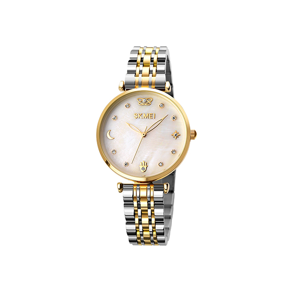 Skmei (1800GLD) Quartz Stainless Steel Women's Watch - Gold
