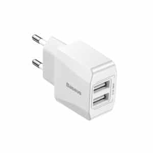 Baseus Mini Dual-U 2.1A (EU) Charger (CCALL-MN02) (1)