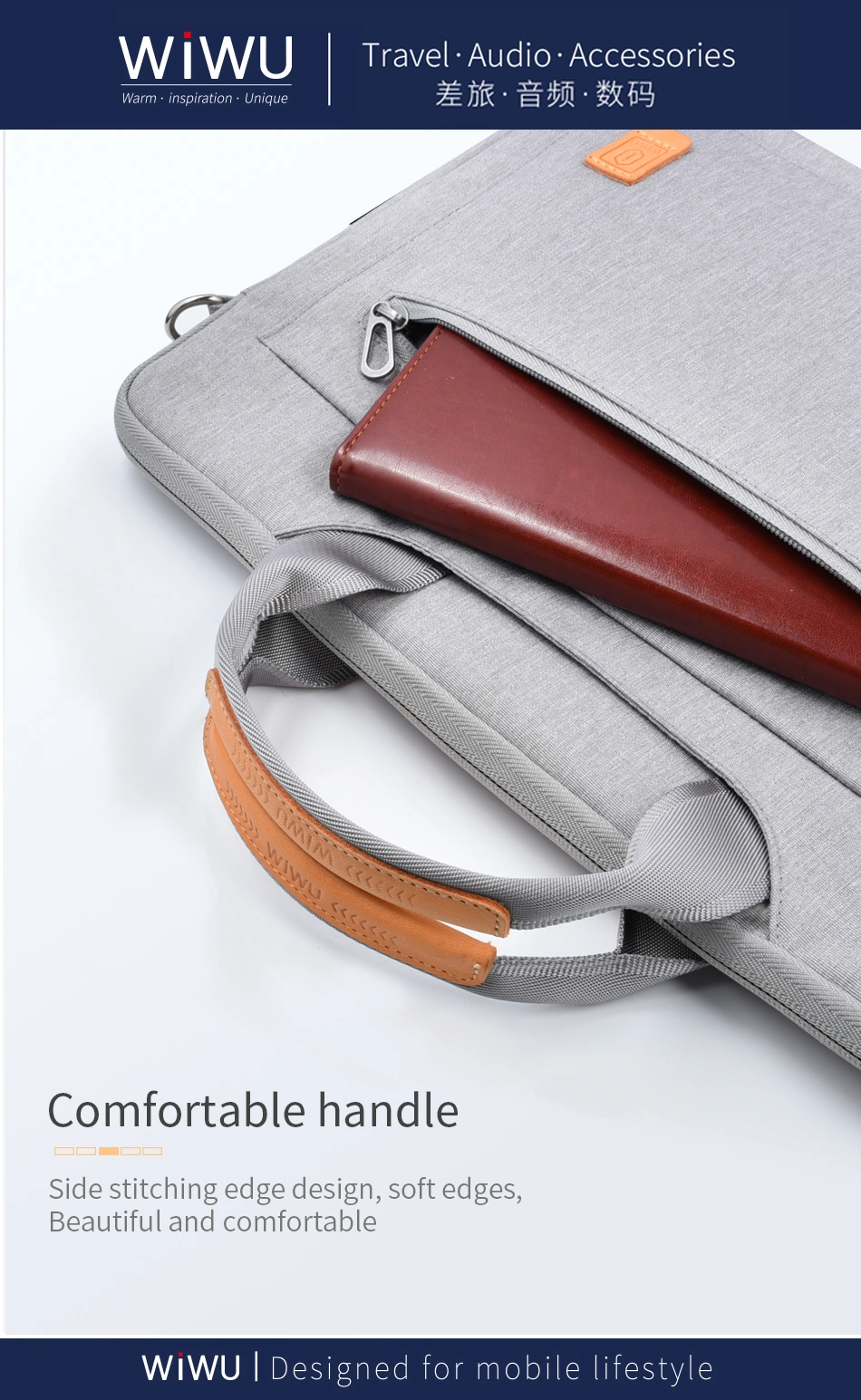 WiWU Pioneer Shoulder Bag for Laptop/Ultrabook - Penguin.com.bd