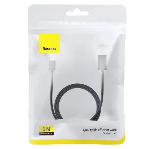 Baseus AirJoy Series USB3.0 Extension Cable Male to Female 3M - Cluster Black (B00631103111-04)